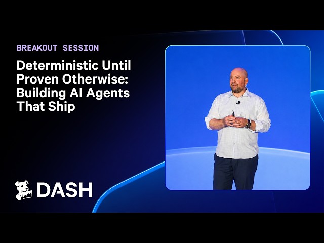Deterministic Until Proven Otherwise: Building AI Agents That Ship