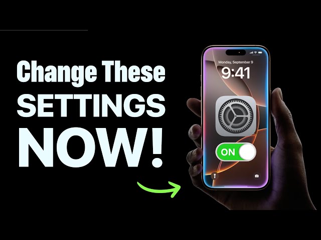iPhone Settings You Should Change Right Now (Change these iPhone Settings Right Now)