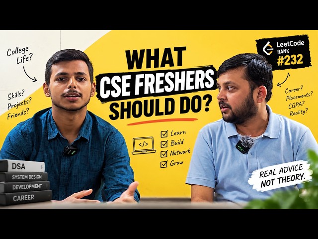 Starting BTech CSE Soon? WATCH THIS BEFORE YOU START | Ft. Abhijeet Kar