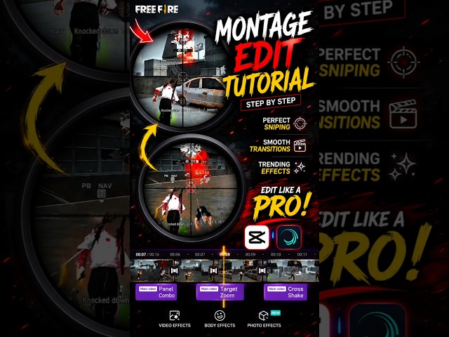 💥 This one edit trick will make your montage 10x better! #freefire #fypシ #shorts