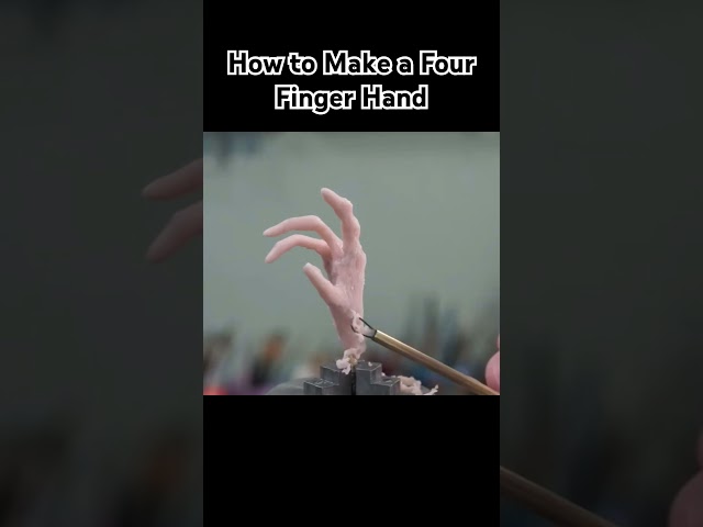 How I made a hand with four fingers!  See more videos like this on my channel Clayformations!