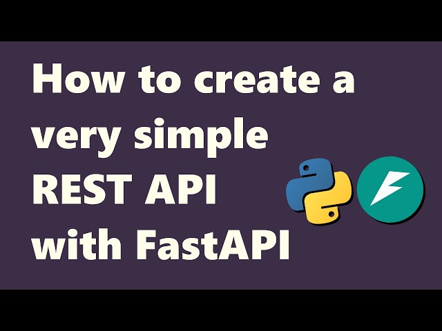 How to create a very simple REST API with FastAPI 2026