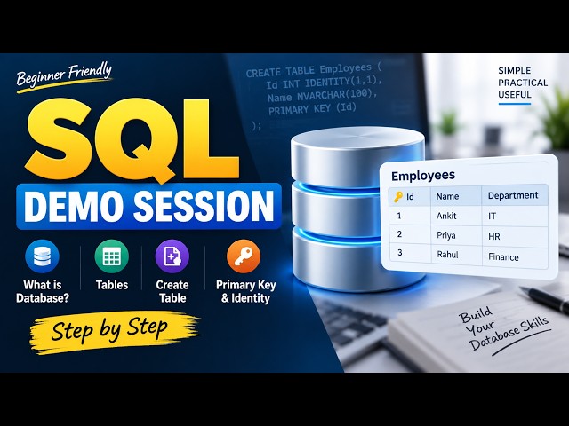 SQL Tutorial for Beginners #2 | Database Design, Tables, Data Types & Primary Key