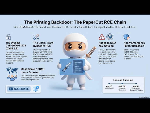 The Printing Backdoor: Why CVE-2026-81578 is a SysAdmin’s Worst Nightmare Right Now #cybersecurity