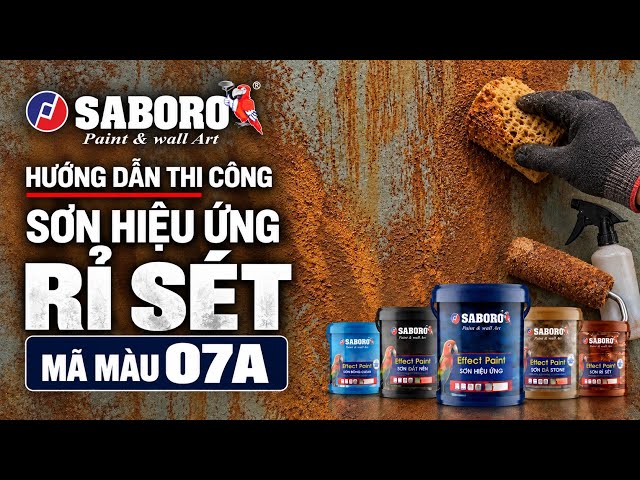 Saboro Rust Effect Paint Application Guide Color Code 07A
