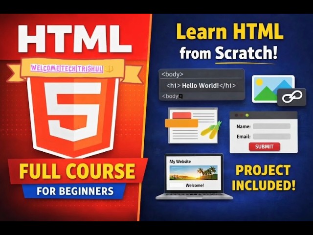 HTML Full Course in Telugu | From a ZERO to HERO