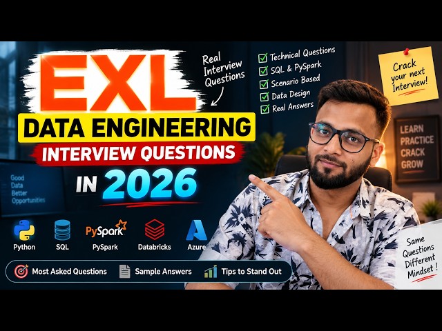 EXL Data Engineer Interview Questions 2026 | Real Questions & Answers @TheCodeVerseX
