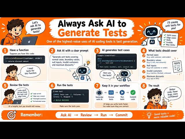 TAMIL ALWAYS ASK AI TO GENERATE TEST, AI BEST PRACTICES| InterviewDOT