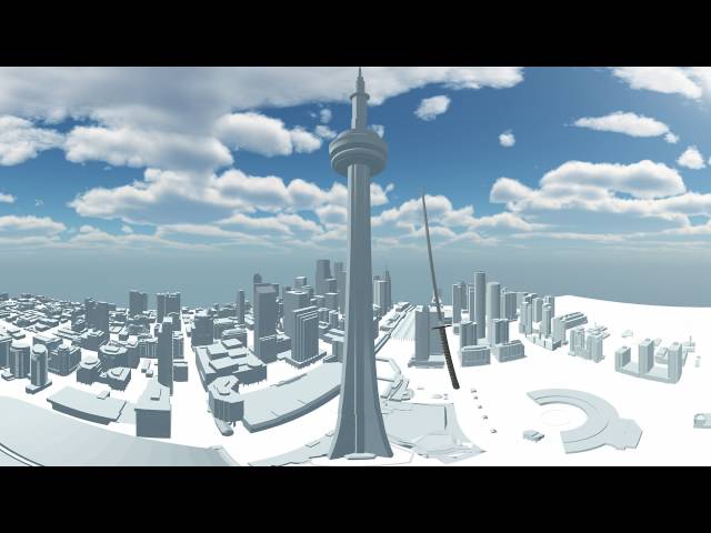 unity3d | 4K 360° Stereoscopic VR Toronto_v001