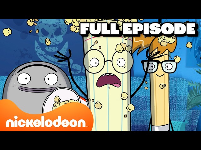 Pencil Comes Over to Watch a Horror Movie 🍿👻 | Rock, Paper, Scissors FULL EPISODE | Nickelodeon UK