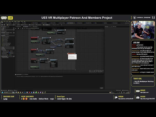 UE5 VR Multiplayer Patreon And Members Project