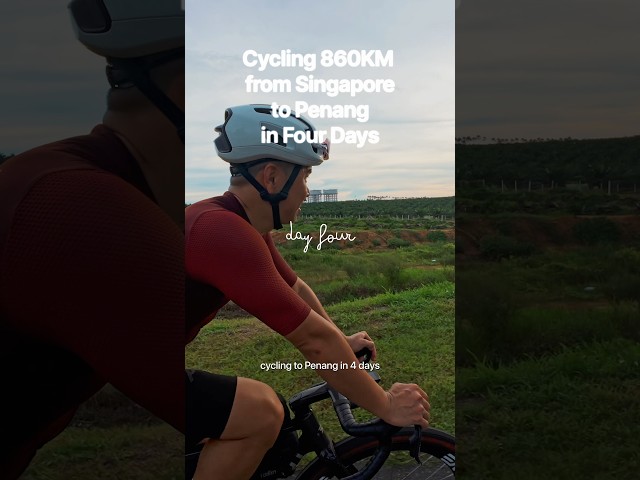 Cycling 860km to Penang in 4 days - part 4 #shorts  #cycling