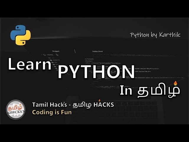 Learn Python In Tamil | Beginner to Advance Complete guide | Tamil Hacks