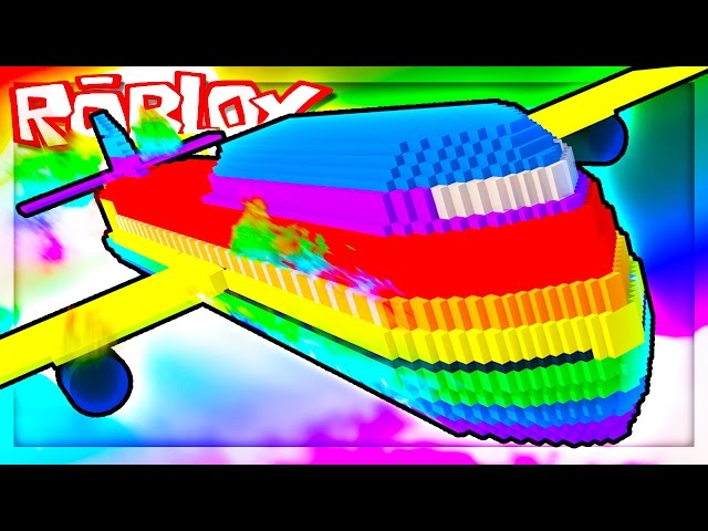 SURVIVE AN INSANE RAINBOW PLANE CRASH! (Roblox Rainbow Plane Crash Survival)