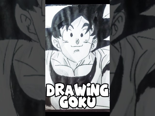 GOKU #shorts #paperart #drawingcharacters #art #drawing #anime #dragonball #goku