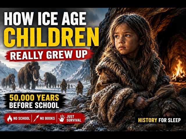 How Ice Age Children Really Grew Up 50,000 Years Before School | History For Sleep