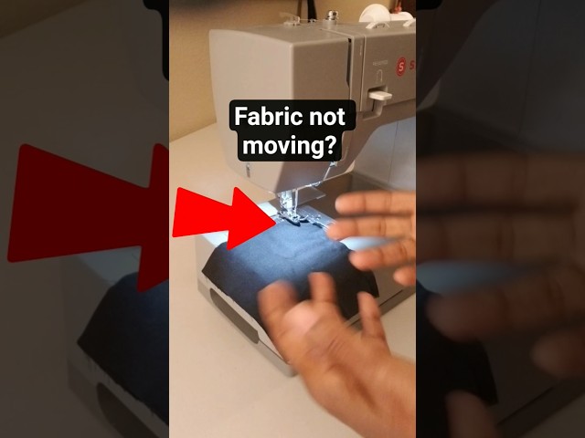 Why You Should Lower Your Presser Foot Before Sewing #shorts