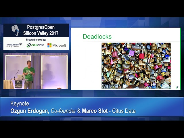 Keynote - Ozgun Erdogan, Co-founder & Marco Slot, Citus Data