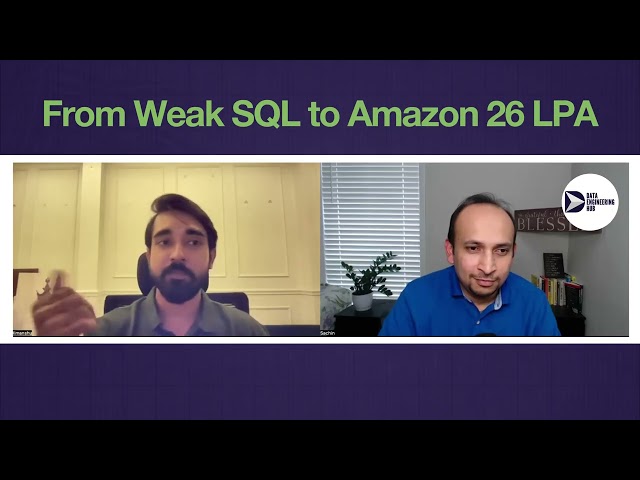 10-Month Career Break to Amazon Data Engineer | AWS Data Engineering Success Story