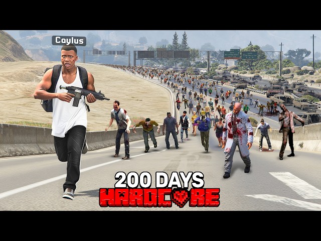 I Survived 200 DAYS in a Zombie Apocalypse in GTA 5..