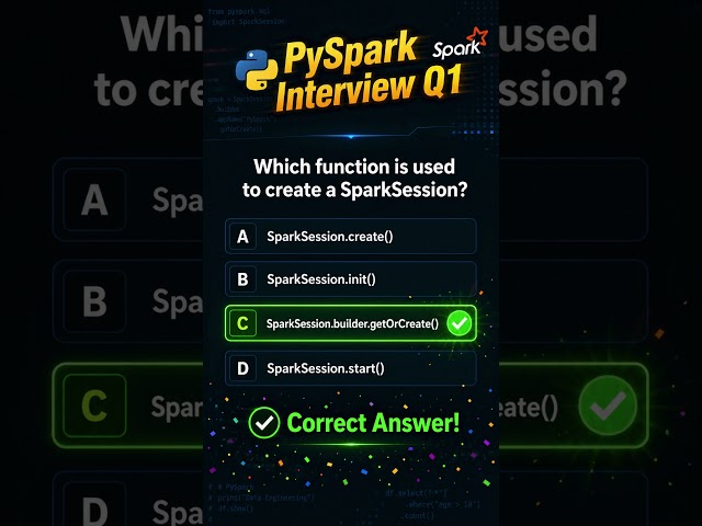 PySpark Quiz #1 | Data Engineer Interview