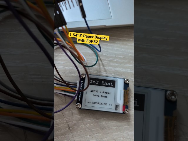 ESP32 + 1.54'' E-Paper Display Demo #esp32 #epaper
