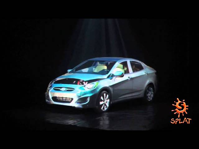 Hyundai Verna 3D Car Projection Mapping