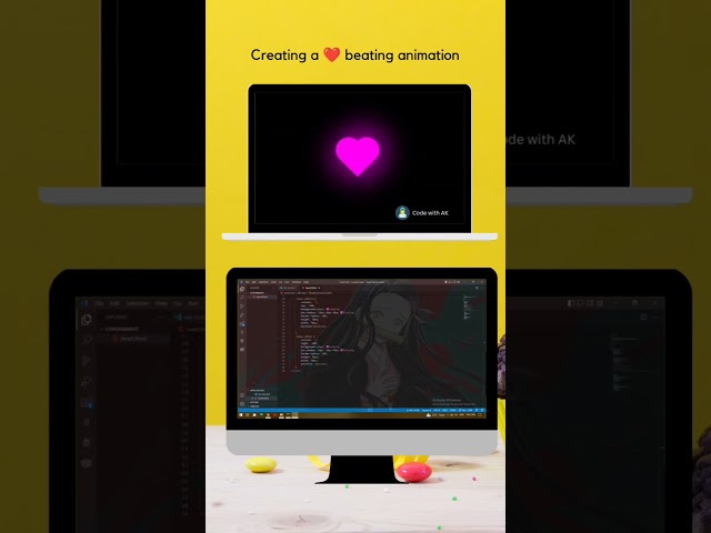 heart bit animate in html &  css #html  #css