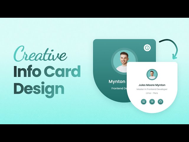 Animated Profile Card UI Design Using HTML & CSS | CSS Card Hover Effects