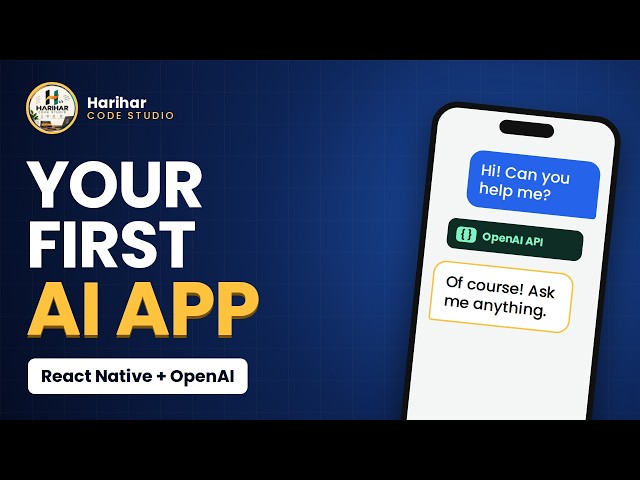 React Native + OpenAI API: Build Your First AI App (Beginner Tutorial)
