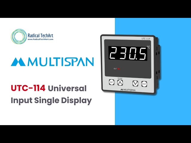 Multispan UTC-114 Universal Temperature Controller | Wiring & Settings