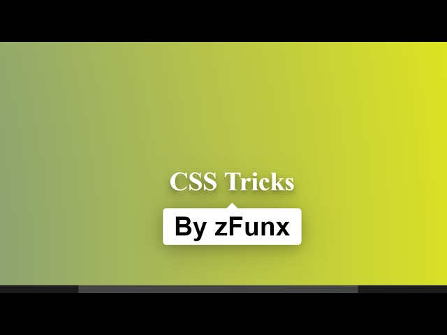 Channel Promo - CSS Tricks - Made With CSS