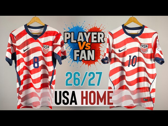 USA Home Jersey 2026 World Cup - Player Version Vs Fan Version
