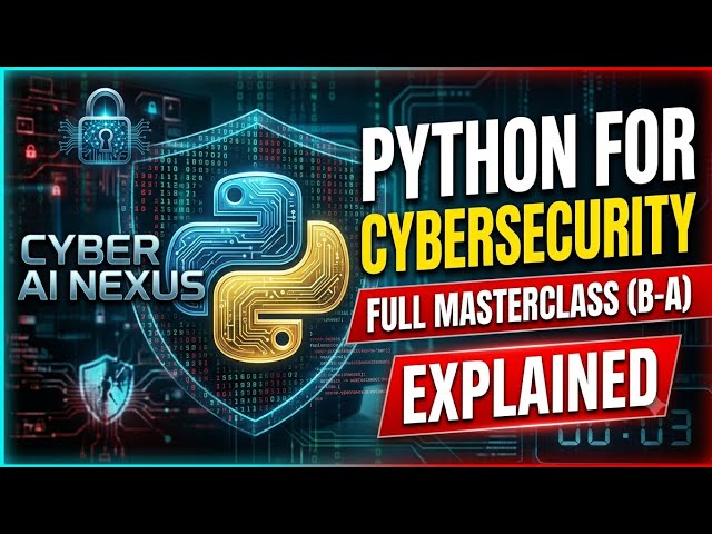 Python for Cybersecurity: Beginner to Advanced Full Course