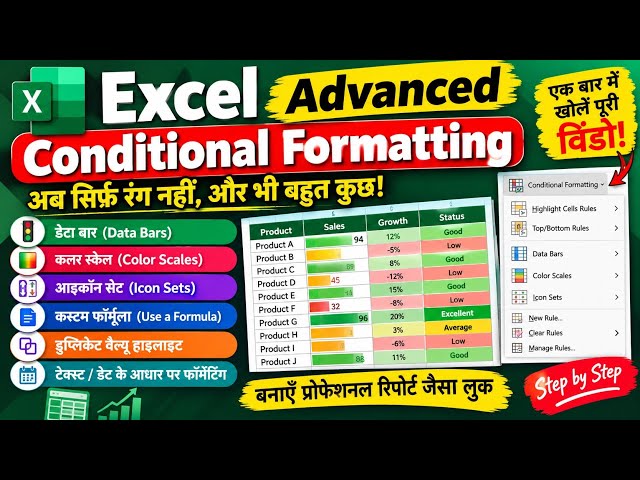 Complete Advanced Tutorial for Conditional Formatting in Excel