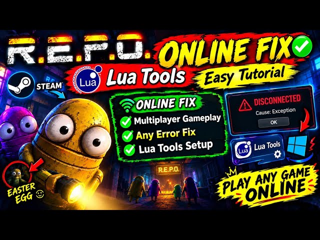 Lua Tools R.E.P.O. Online FIX ✅ Network Connection error steam | Easy Step-by-Step Tutorial