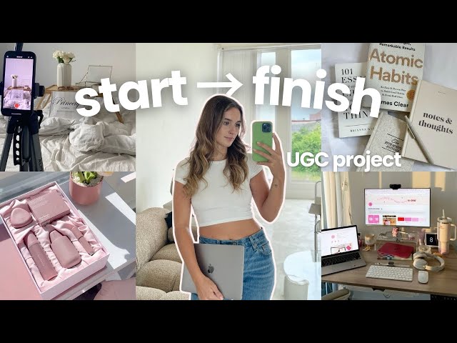 BEHIND THE SCENES of a UGC Project 🎬 | How I Script, Film & Deliver UGC Videos