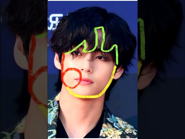 HOW TO DRAW THE BTS V STEP BY STEP