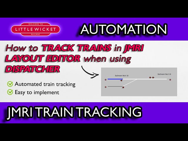 Automated Train Tracking in JMRI Layout Editor when using Dispatcher