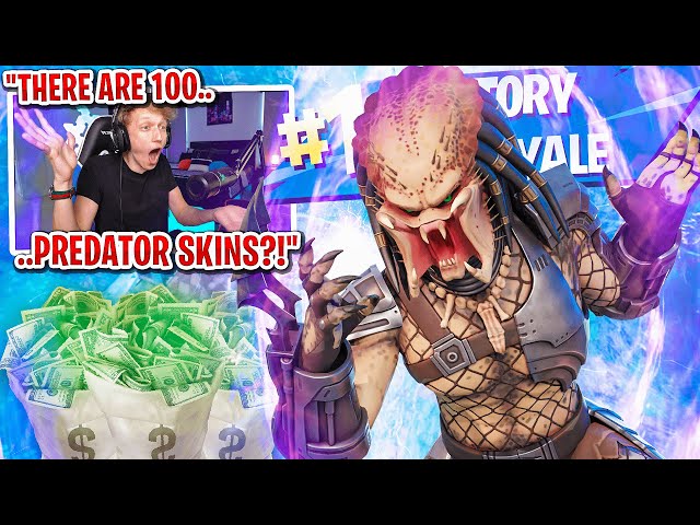 I got 100 PREDATOR SKINS to scrim for $100 in Fortnite... (most intense endgame)