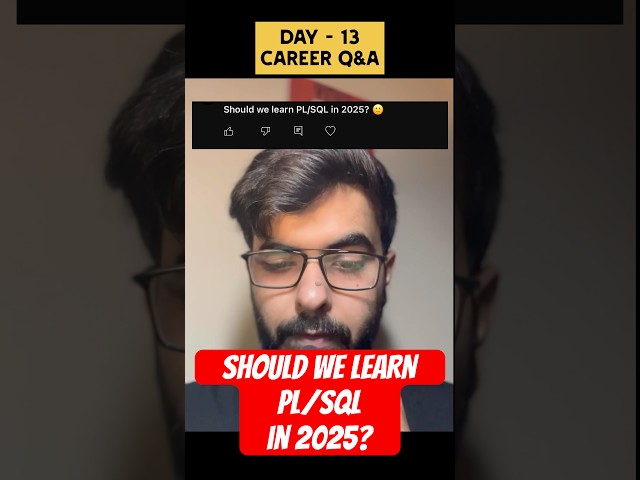 PL/SQL FUTURE IN 2025 #coding #programming #career #jobs