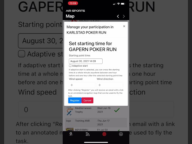 Tutorial Self Registration - Air Sports Live Tracking