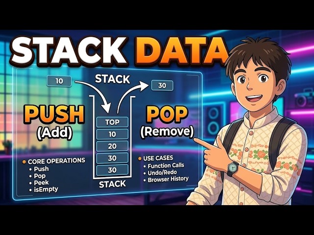 Stack Data Structure Explained: Core Operations & Use Cases