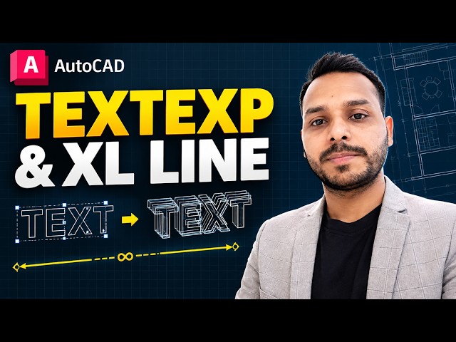 AutoCAD TEXTEXP & XLINE Command | Convert Text to Polylines & Create Infinite Lines