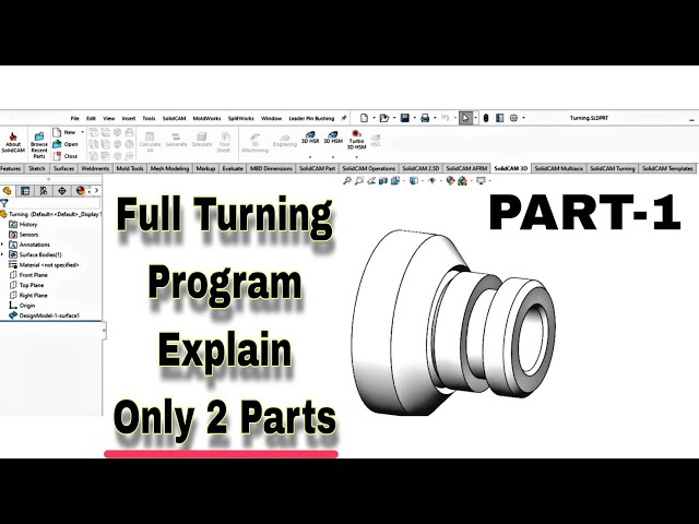 Solidcam turning program day 11 | Part-1 #solidcam 2023 #cnc