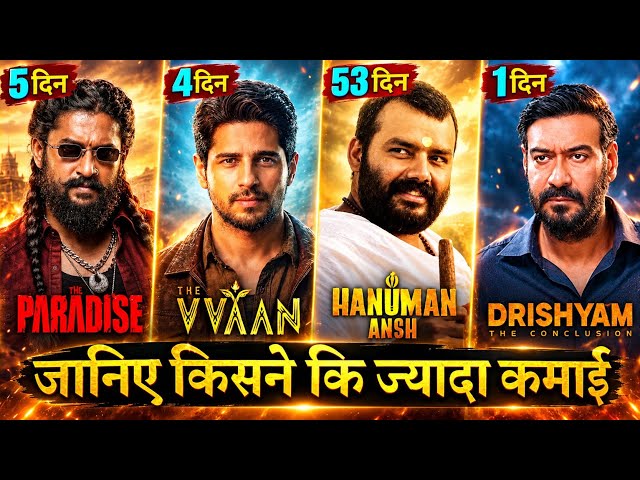 The Paradise Box Office Collection, The Vvaan, Drishyam 3, Hanuman Ansh Collection,