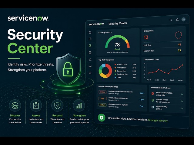Security Center in ServiceNow #servicenow #servicenowdeveloper
