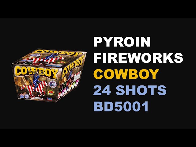 BD5001 COWBOY 24SHOTS 500G CAKE THE BEST CHOICE OF MULTI-SHOTS CAKE FIREWORKS