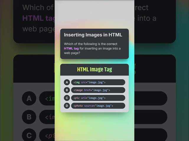 HTML Quiz: Image Tag! Can you guess? 🤔💻 #HTML #Coding #WebDev