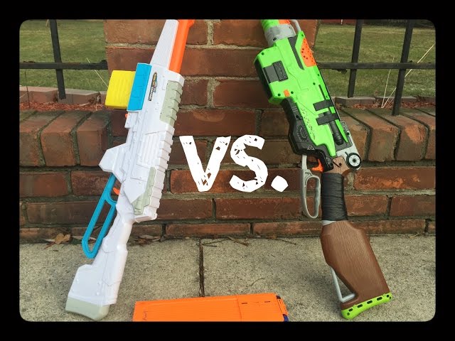 Nerf Slingfire Vs. Buzz Bee Sentinel (Battle for Best Lever Action)